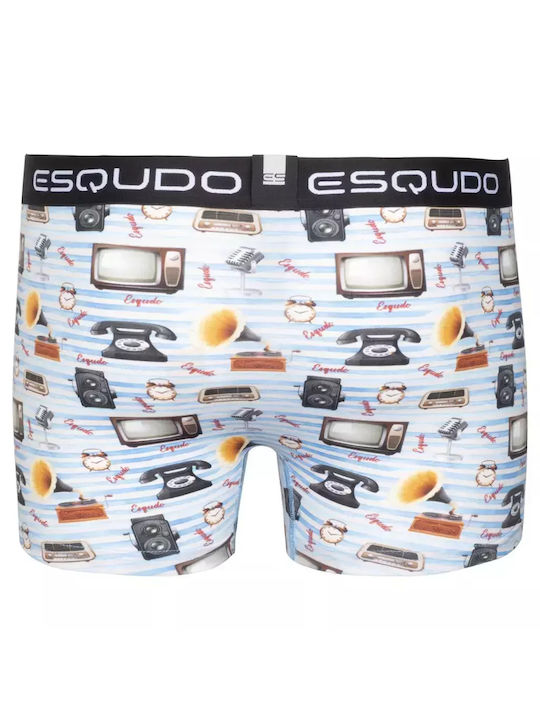 Esqudo Men's Boxer Multicolour with Patterns