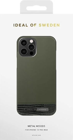 iDeal Of Sweden Ideal Sweden Back Cover Piele artificială Kaki (iPhone 12 Pro Max)