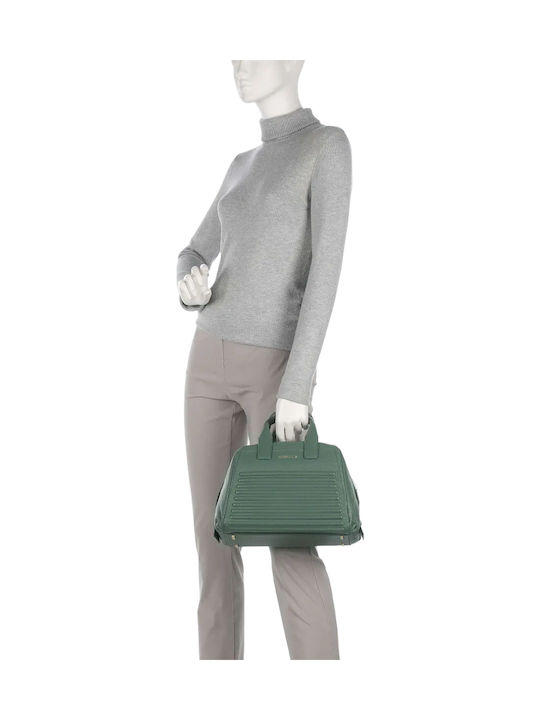 Leather Women's Tote Handbag Green