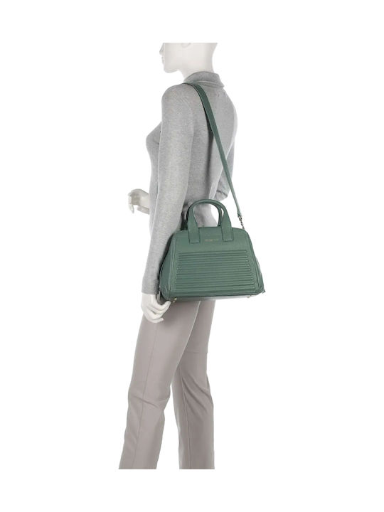 Leather Women's Tote Handbag Green