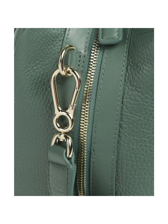 Leather Women's Tote Handbag Green