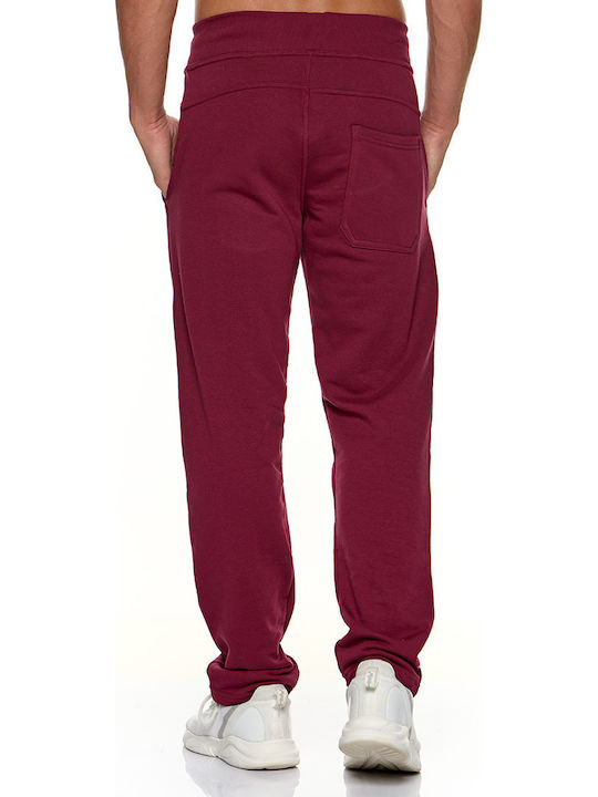 Sweatpants with Elastic Burgundy