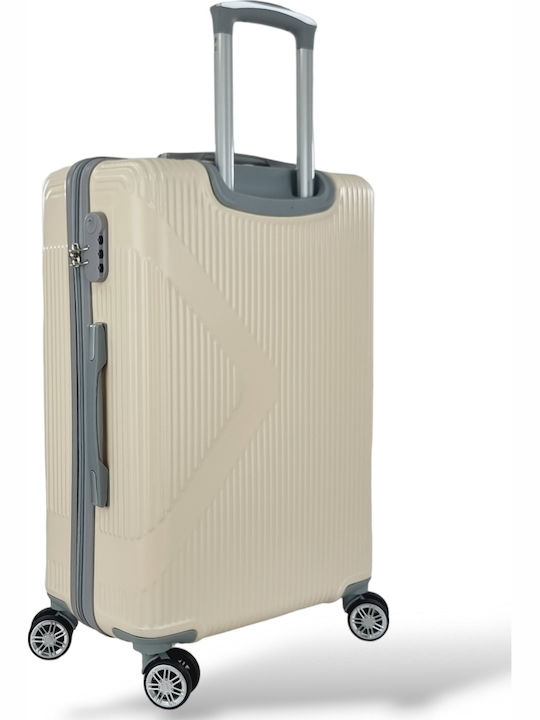 Playbags Koffer Hart Beige Maximale Höhe 75cm mit 4 Räder Set 3 Stück