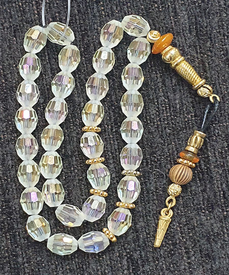 Roloi Komboloi Worry Beads Transparent 28cm