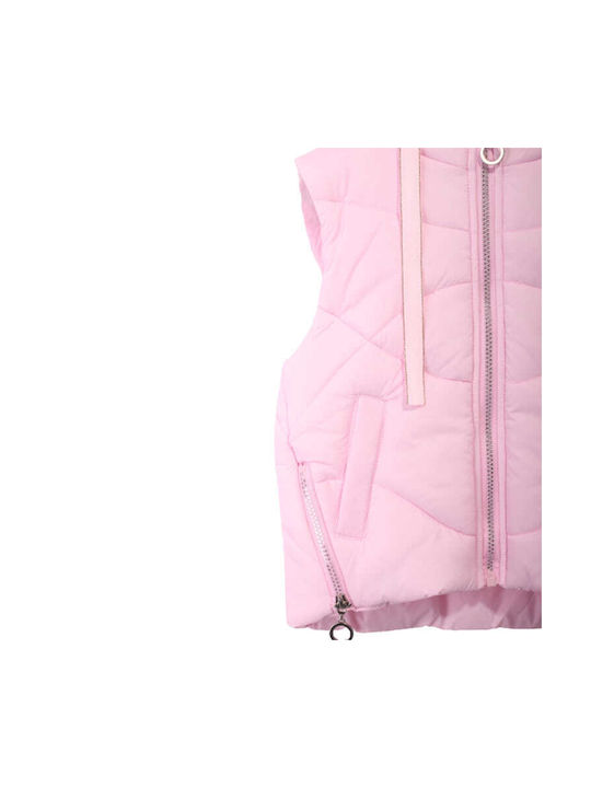 Joyce Girls Casual Jacket Pink Sleeveless