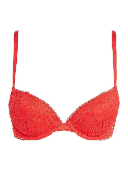 Fireworks Push Up Bra Red