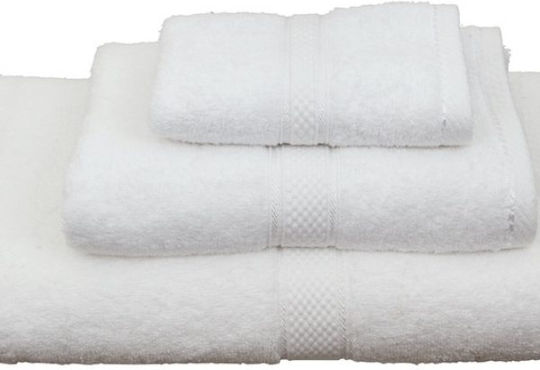 Viopros Πετσέτα Χεριών Classic 30x50εκ. Λευκό Βάρους 480gr/m²
