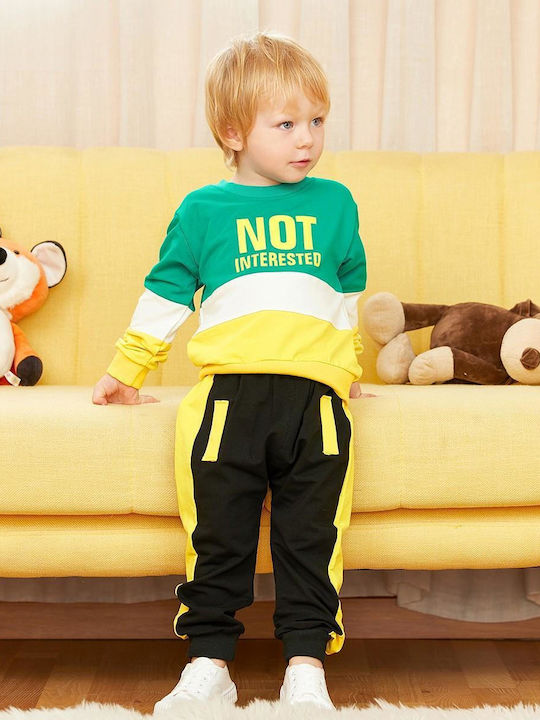 TakTakBaby Kinder Sweatpants Set - Jogginganzug Gelb 2Stück