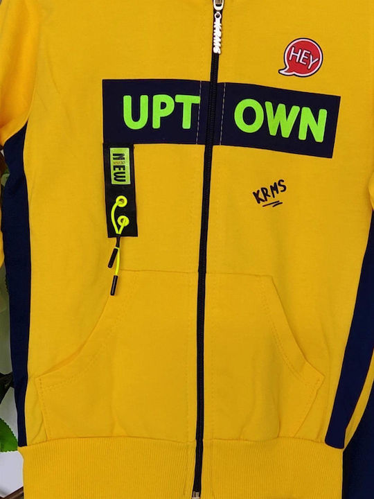 Kids Sweatpants Set Yellow 2pcs