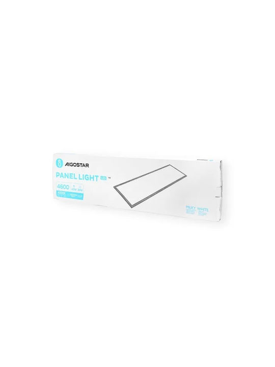 Aigostar Rectangular Recessed LED Panel 40W with Natural White Light 120x30cm