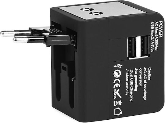 Lamtech Αντάπτορας Πρίζας από Universal σε Universal