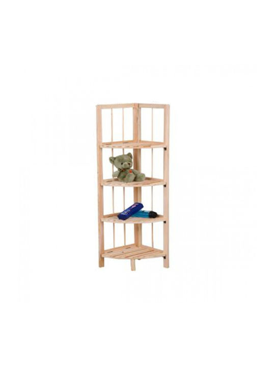 Corner Beige Bookcase 26x28x85cm