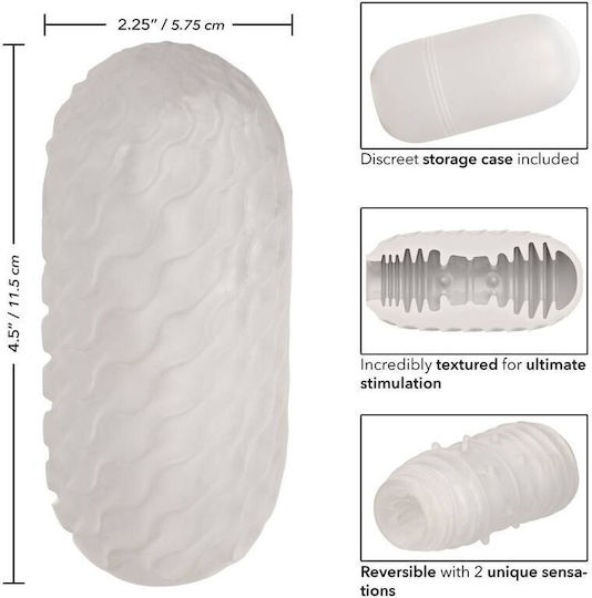 Calexotics Reversible Ribbed Stroker Masturbator Butt