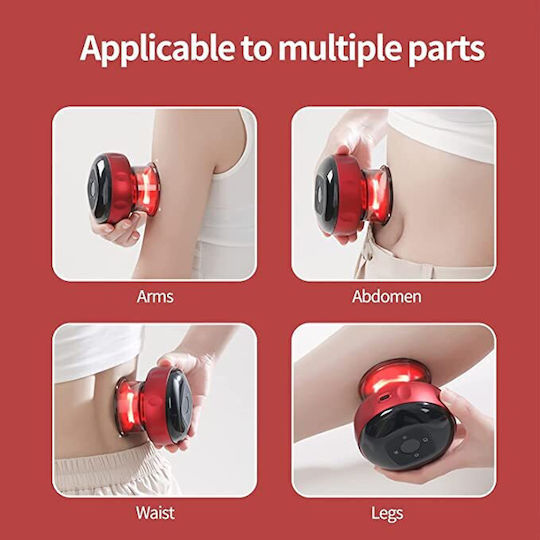 Therapeutic Device with Silicone Suction Cup for Cellulite Heated