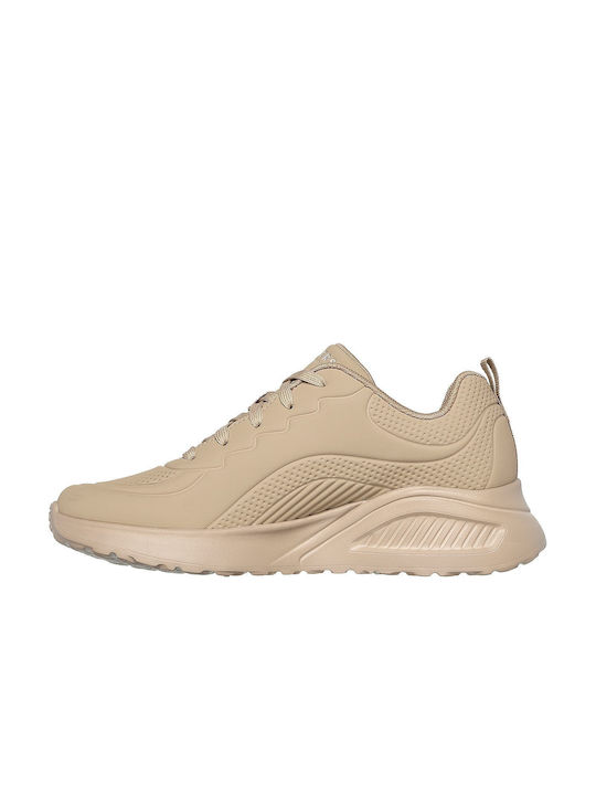 Skechers Παιδικά Sneakers Lace Up Μπεζ