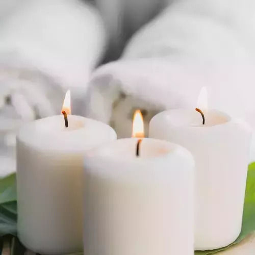 Iso Trade Lumânare Decorativă Albă 1285gr 8 Bucăți