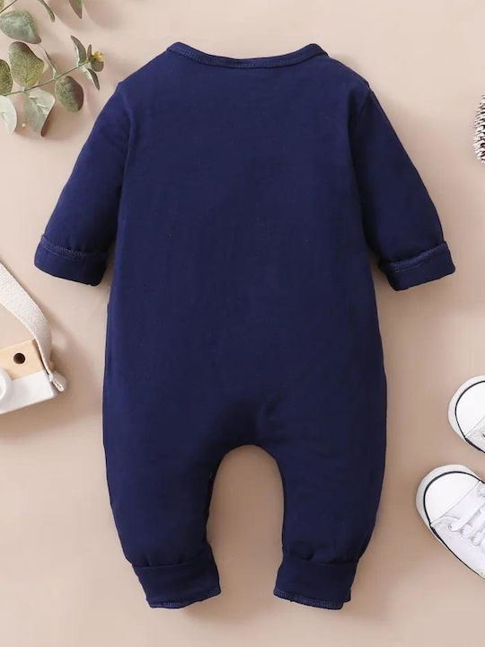 TakTakBaby Baby Bodysuit Set Long-Sleeved Navy Blue