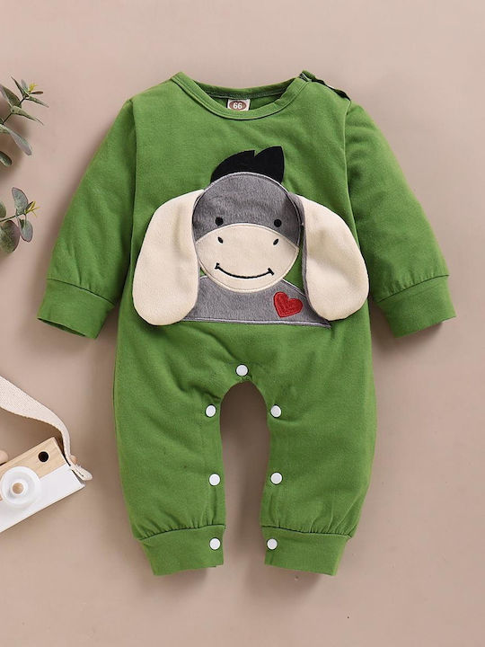 TakTakBaby Baby Bodysuit Set Long-Sleeved Green