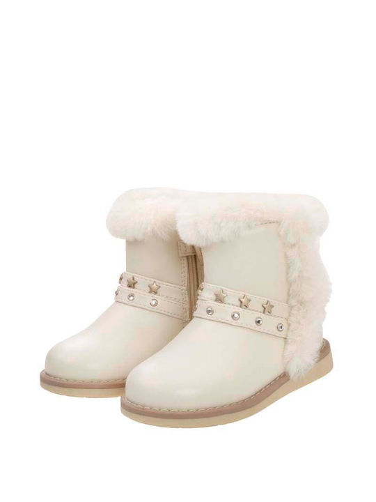 Mayoral Kids Boots Ecru