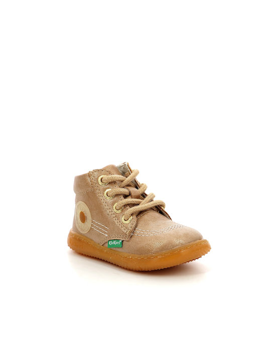 Kickers Kids Boots Gold