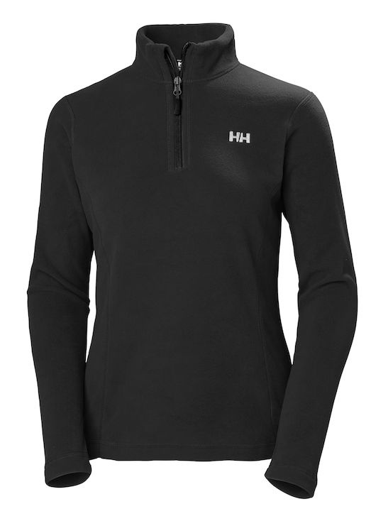 Helly Hansen Daybreaker Women's Athletic Fleece Blouse Long Sleeve with Zipper Black