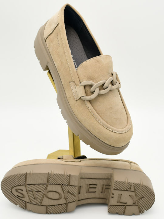 Γυναικεία Loafers σε Μπεζ Χρώμα
