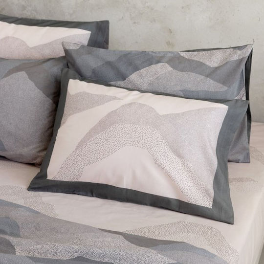 Nima Duvet Cover Set Cotton Single with Pillowcase 160x240 Pintura Pink