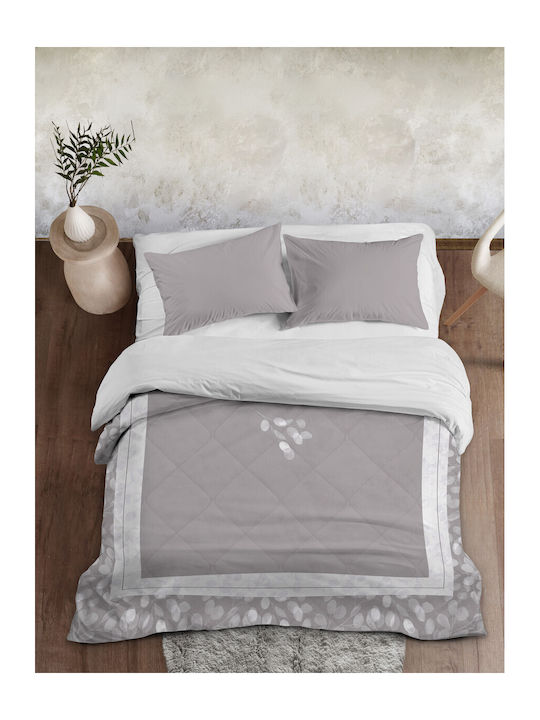 Nima Duvet Queen with Microfiber Filling 220x240cm Nevena Grey