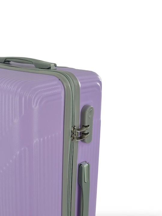 Playbags Куфари За Пътуване Твърди Лилави Максимална Височина 65см С 4 Колела Комплект 2 Части