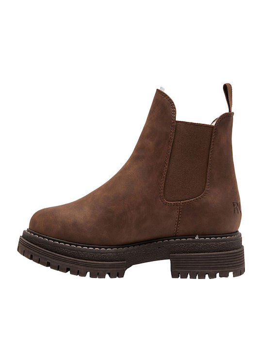 Damen Chelsea Stiefeletten Braun