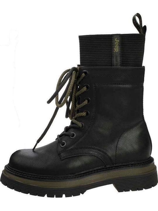 Leather Women's Ankle Boots Black