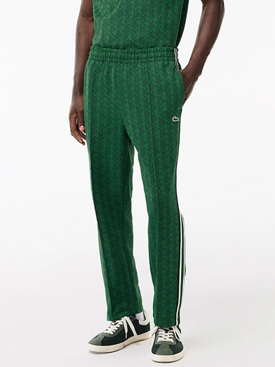 Lacoste Men's Sweatpants with Rubber Green