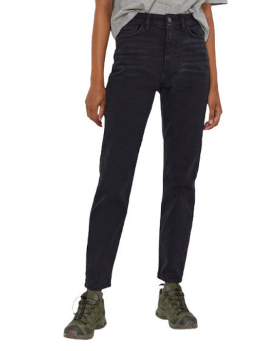 Women's Jean Trousers in Straight Line Black