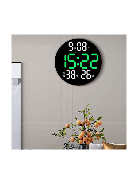 Led Tabletop Digital Clock with Alarm Black 03013LWC50BK