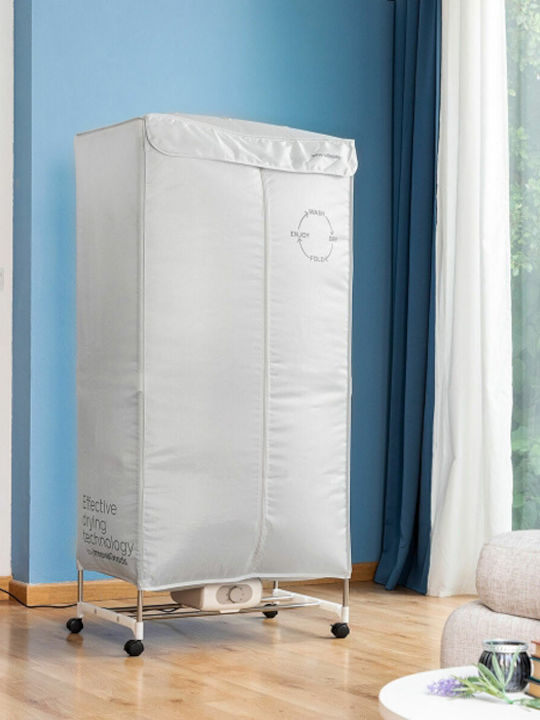InnovaGoods Dupledry Klappbare Elektrische Boden-Kleiderständer aus Rostfreiem Stahl 1000W 70x150cm