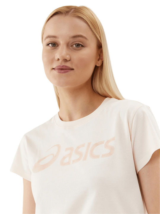 Big Logo Tee Iii Women's Blouse Cotton Short Sleeve Pink
