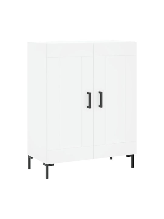 Ντουλάπα Γραφείου Ξύλινη Λευκό 69.5x34x180cm