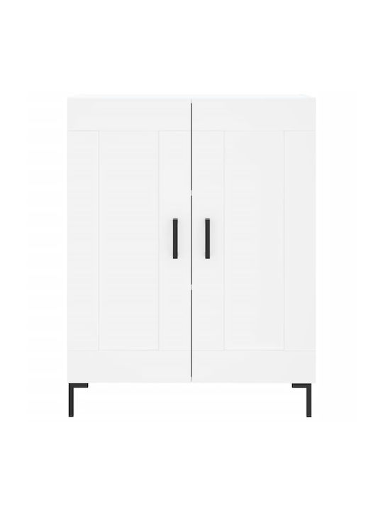 Ντουλάπα Γραφείου Ξύλινη Λευκό 69.5x34x180cm