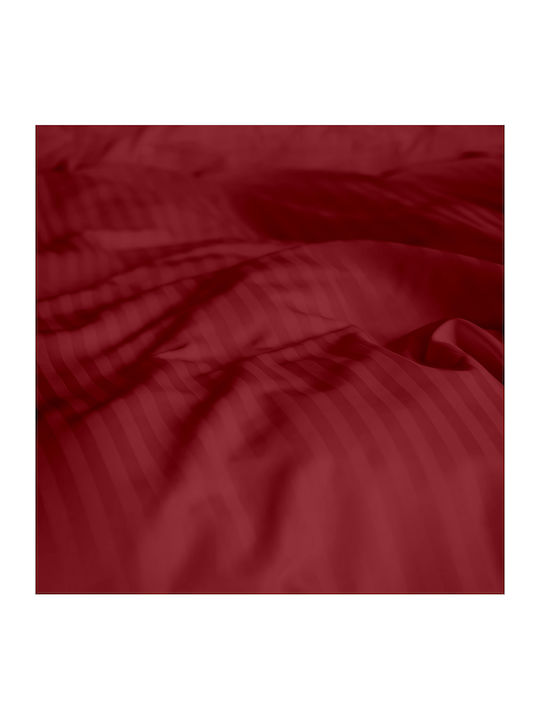 Lino Home Duvet Cover Single 160x240 Basko Bordeaux