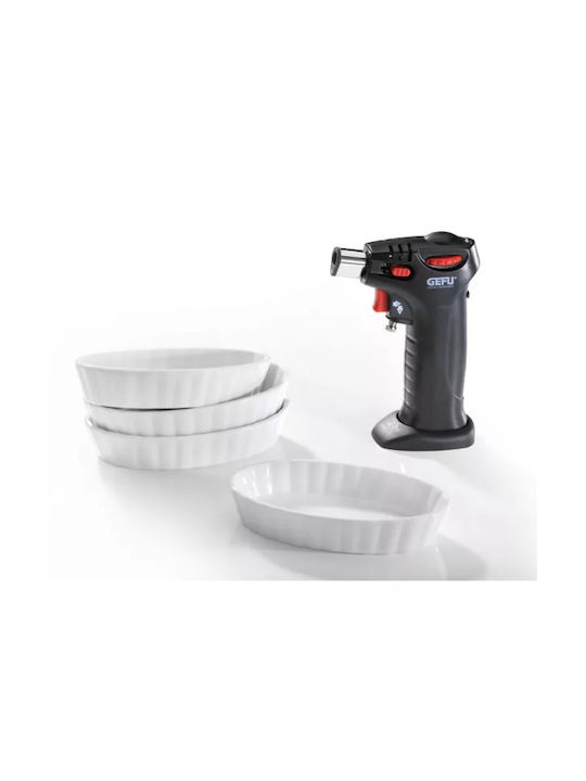 Gefu Round Heat-Resistant Cookware for Souffle Ceramic 5 Pieces