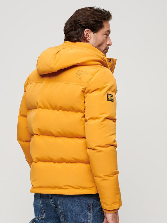 Superdry Everest Short Winter Jacket Puffer Yellow