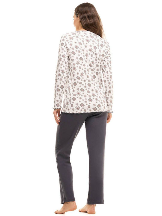 Cherry Set Pijamale pentru Femei Alb