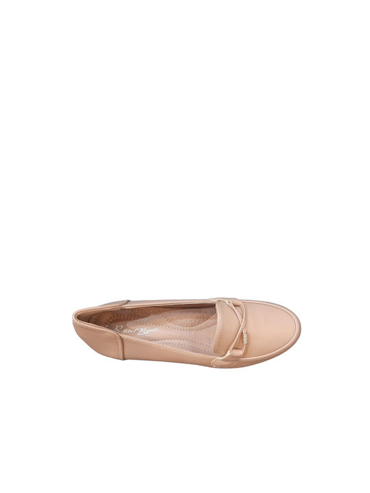 Rand Be Women's Moccasins in Beige Color