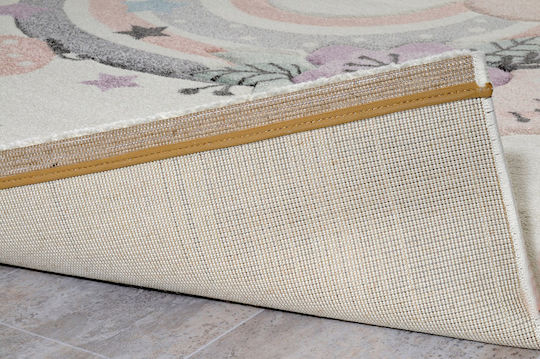 Tzikas Carpets Diamond Παιδικό Χαλί Σύννεφα Λευκό / Κρεμ 133x190cm