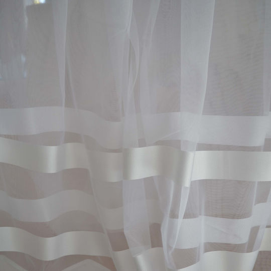 Saray Home Window Curtain with Pencil Pleat White 280x140cm