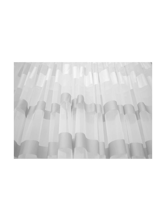 Saray Home Κουρτίνα με Τρέσα Λευκή 280x300εκ.