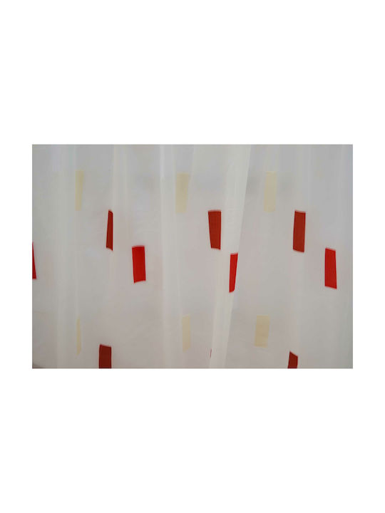 Saray Home Κουρτίνα με Τρέσα Λευκή 280x300εκ.