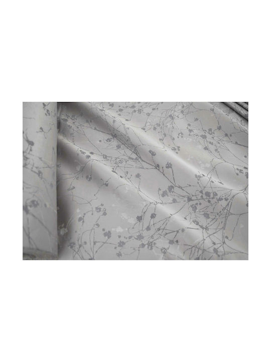 Saray Home Перде с Плик с писалка Blossom Сиво 280x220 см