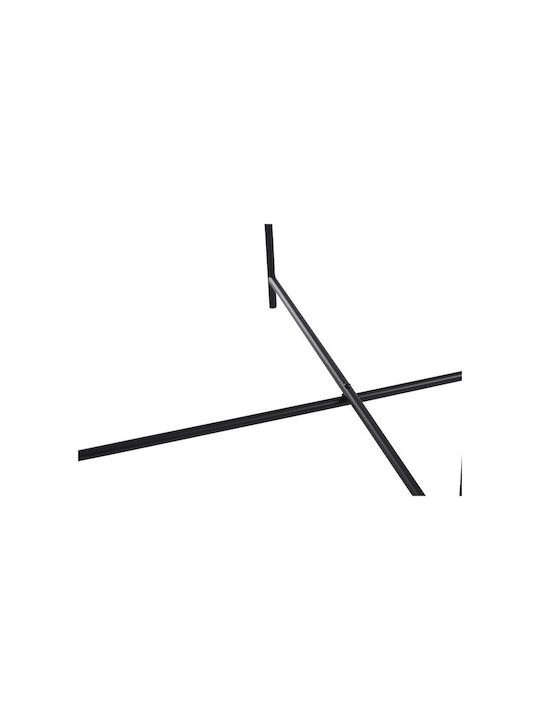 Day Auxiliary Outdoor Free Standing Table with Bamboo Surface and Metal Frame Natural 40x40x50cm