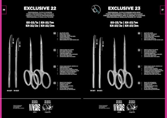Staleks Nail Scissors Stainless with Curved Tip Cuticles Silver 57145 1 Piece